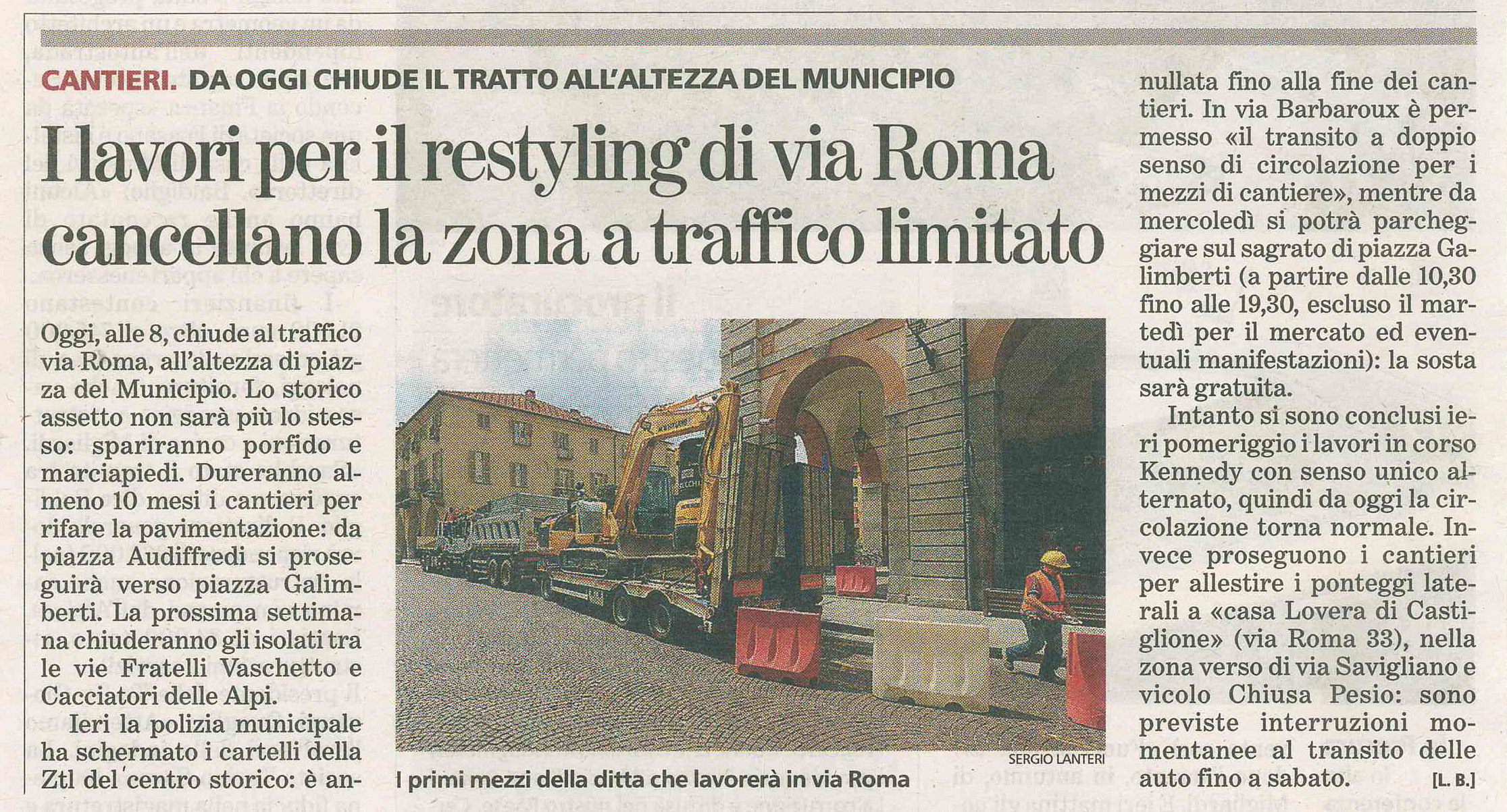 pubblicazioni la stampa via roma restyling cs costruzioni